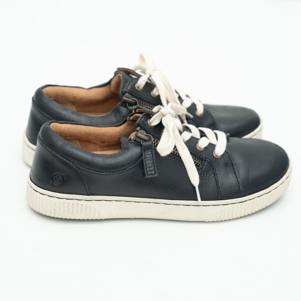 Born‎ | New! Paloma Black Leather Sneaker